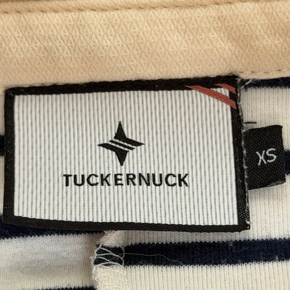 Tuckernuck Navy Stripe Ashton Knit Polo Mini Shift Dress size XS - Picture 13 of 16